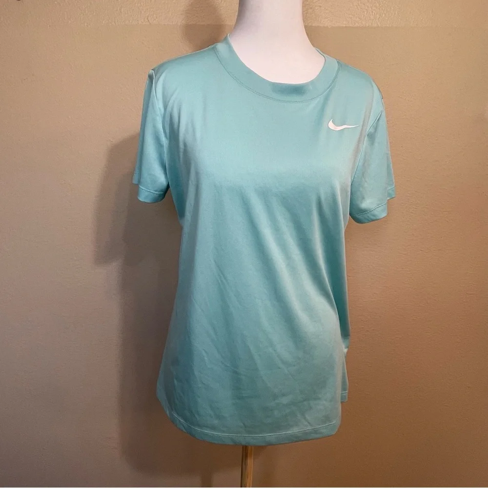 Nike Women's Aqua Short Sleeve Dri-Fit Tee